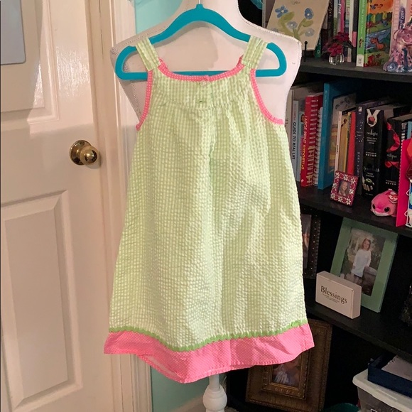 Specialty Girl seersucker strawberry dress - Picture 2 of 4